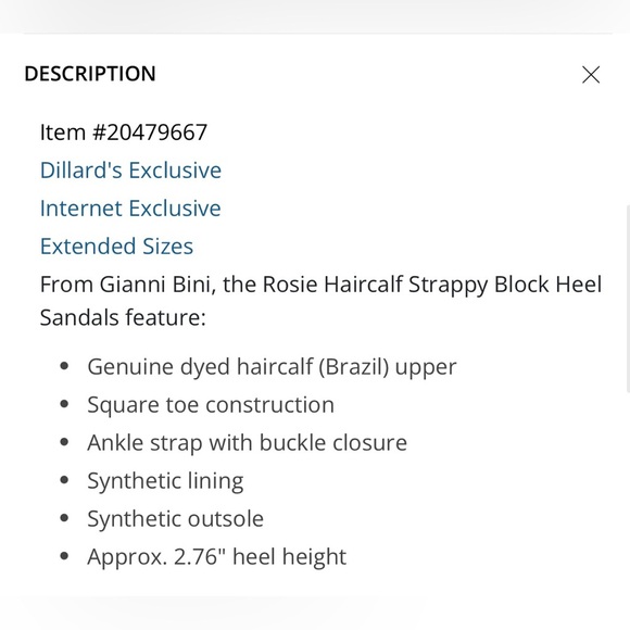 Gianni Bini Strappy Block Heel Sandals Haircalf – Size 8.5 - Picture 10 of 12